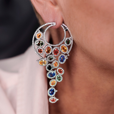 Серьги Jacob & Co. Jacob & Co Cascata Collection Diamond Earrings