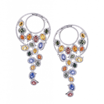 Серьги Jacob & Co. Jacob & Co Cascata Collection Diamond Earrings