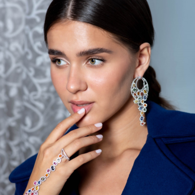 Серьги Jacob & Co. Jacob & Co Cascata Collection Diamond Earrings
