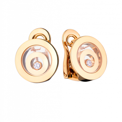 Серьги Chopard Happy Spirit Yellow Gold