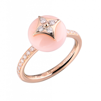 Кольцо Louis Vuitton B Blossom Monogram Flower Pink Opal