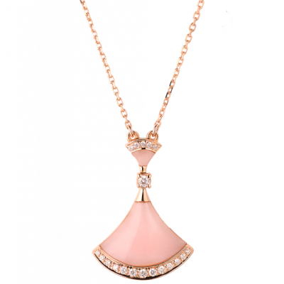 Подвеска Bvlgari Divas’ Dream Pink Opal Rose gold
