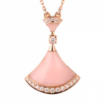 Подвеска Bvlgari Divas’ Dream Pink Opal Rose gold