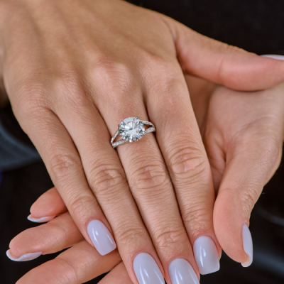 Кольцо Ralfdiamonds 5,01 ct L/SI1 Round Diamond White Gold