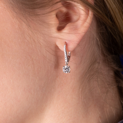 Серьги Graff 0,70 F/VS1 - 0,71 F/VS1 Diamond French Wire