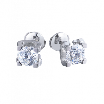 Пусеты Cartier C De 1.50 G/VS2 - 1.51 H/VS2 ct