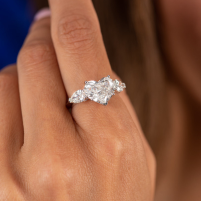 Кольцо No name Heart Diamond 3,67 сt F/VVS1
