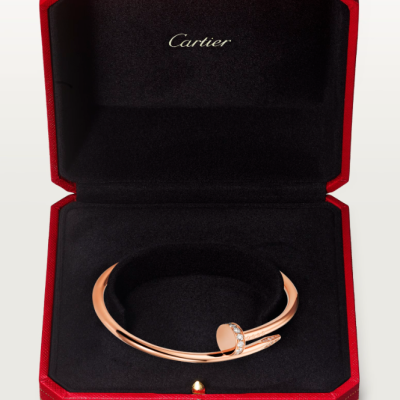 Браслет Cartier Juste un Clou Classic Rose Gold & Diamonds (SIZE 17)
