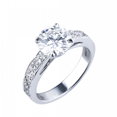 Кольцо Ralfdiamonds Round Brilliant 2,03 ct D/IF