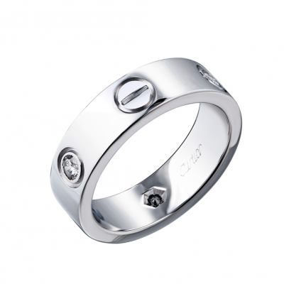 Кольцо Cartier Vintage 1998 Love 3 Diamonds White Gold (SIZE 51)