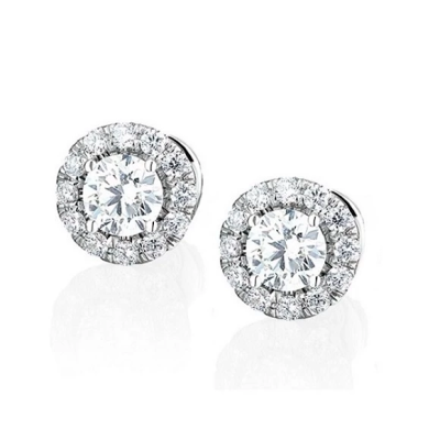 Пусеты DeRosa 1.00 ct G/VS1 - 1.00 ct G/VS1 Round Cut Diamonds