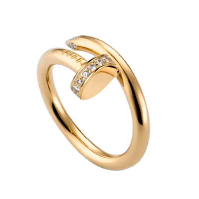 Кольцо Cartier Juste Un Clou Yellow Gold Diamonds (SIZE 54)