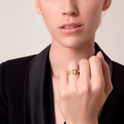 Кольцо Cartier Juste Un Clou Yellow Gold Diamonds (SIZE 54)