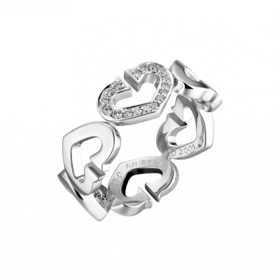 Кольцо Cartier C De Heart White Gold
