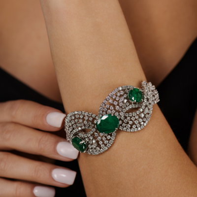 Комплект Ralfdiamonds 23.78 ct Natural Diamonds & 35.9 ct Natural Emerald