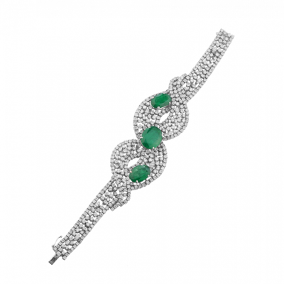 Комплект Ralfdiamonds 23.78 ct Natural Diamonds & 35.9 ct Natural Emerald