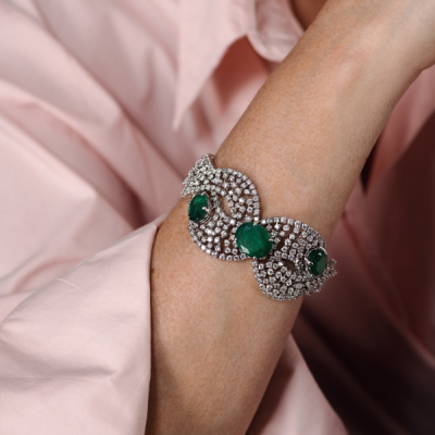 Комплект Ralfdiamonds 23.78 ct Natural Diamonds & 35.9 ct Natural Emerald