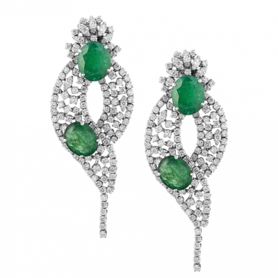 Комплект Ralfdiamonds 23.78 ct Natural Diamonds & 35.9 ct Natural Emerald