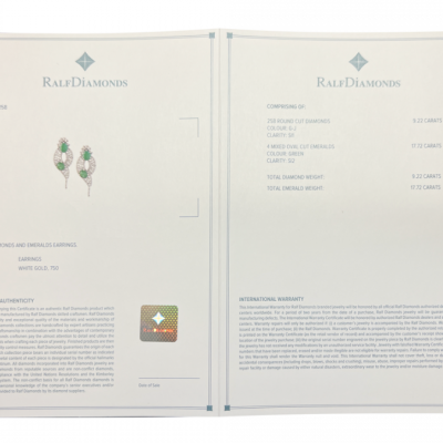 Комплект Ralfdiamonds 23.78 ct Natural Diamonds & 35.9 ct Natural Emerald