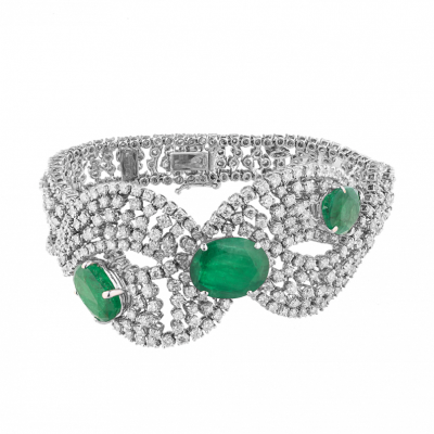Комплект Ralfdiamonds 23.78 ct Natural Diamonds & 35.9 ct Natural Emerald