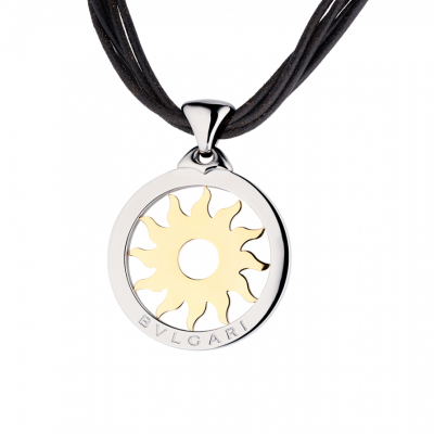 Подвеска Bvlgari Tondo Steel & Yellow Gold Sun