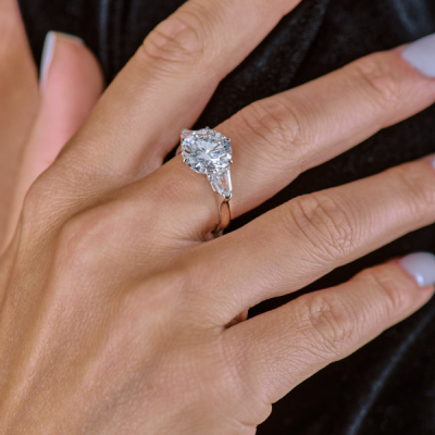 Кольцо GIA 4,65 ct F/SI1 Round Brilliant