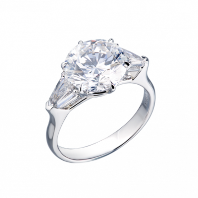 Кольцо GIA 4,65 ct F/SI1 Round Brilliant