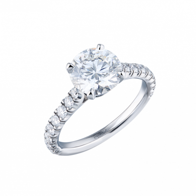 Кольцо Cartier 2,26 ct F/VVS1 Round Cut 1895 solitaire platinum