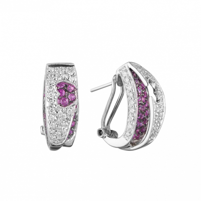 Серьги Ralfdiamonds Sapphire & Diamonds Hearts
