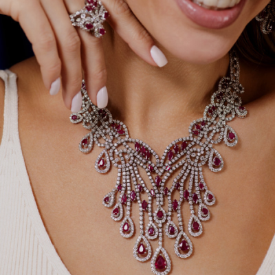 Комплект Arte Diore 52.40 ct Natural Diamonds & 44.35 ct Natural Ruby