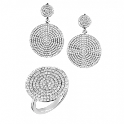 Комплект Garbo White Gold Diamond Pave 4.71 ct Set