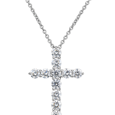 Крест Tiffany & Co LARGE 1,71 ct Platinum Cross