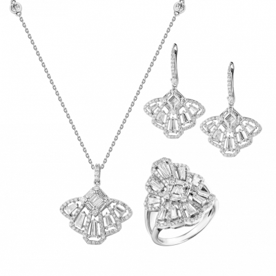 Комплект Ralfdiamonds 4,00 ct Baguette & Round Cut Diamonds White Gold