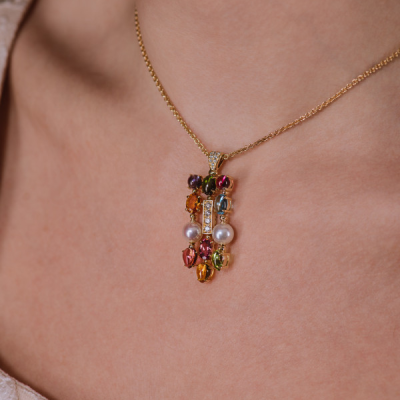Подвеска Bvlgari Allegra Color Collection Multigemstone