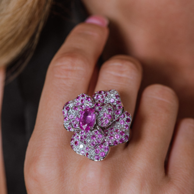 Комплект Ralfdiamonds Naturl Sapphires & Diamonds Moving Flowers