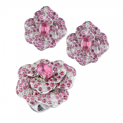 Комплект Ralfdiamonds Naturl Sapphires & Diamonds Moving Flowers