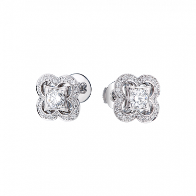 Пусеты Louis Vuitton LES ARDENTES White Gold