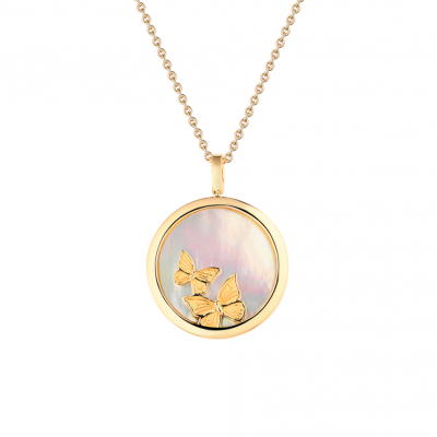 Подвеска Carrera y Carrera Baile De Mariposas Yellow Gold DA11702-01