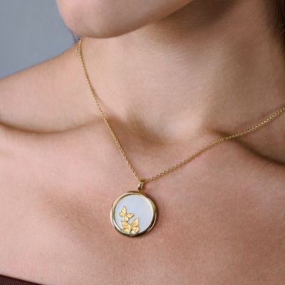 Подвеска Carrera y Carrera Baile De Mariposas Yellow Gold DA11702-01