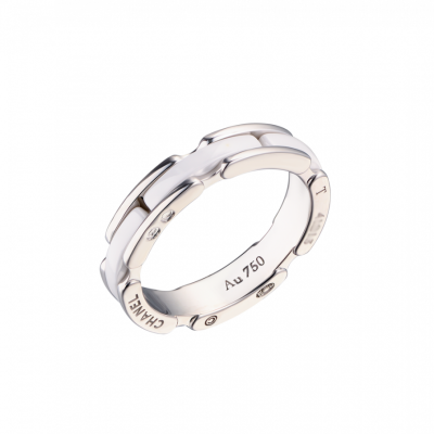 Кольцо Chanel Ultra White Ceramic Small version J3091