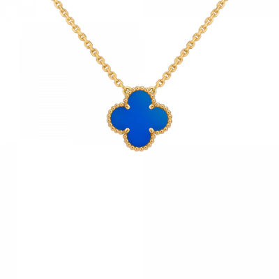 Подвеска Van Cleef & Arpels Vintage Alhambra Blue Agate