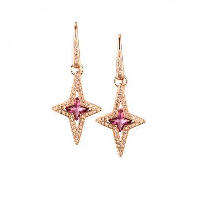 Серьги Gavello Galaxy Star Amethyst & Diamonds