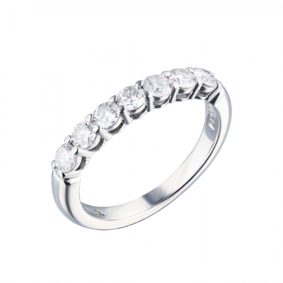 Кольцо Tiffany & Co Forever in Platinum with a Half-circle of Diamonds, 3 mm Wide