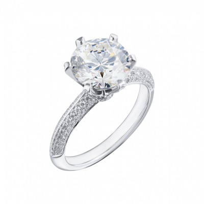 Кольцо GIA 3,00 ct H/SI1 Round Cut Diamond