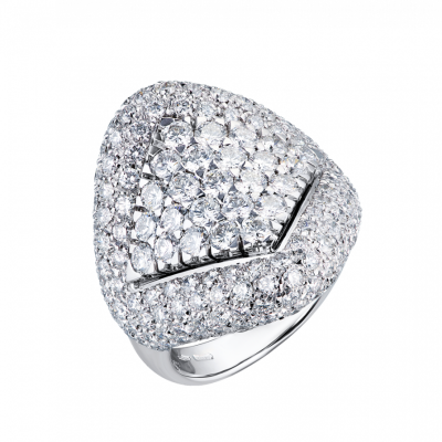Кольцо Damiani 5,20 ct F/VS1 Round Cut Diamonds
