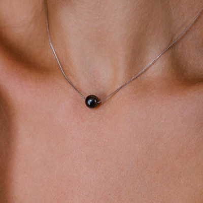 Подвеска Ralfdiamonds Black South Sea 8,5 mm Pearl & Diamonds