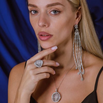 Серьги No name 27,89 ct Round & FanCy Cut Diamonds