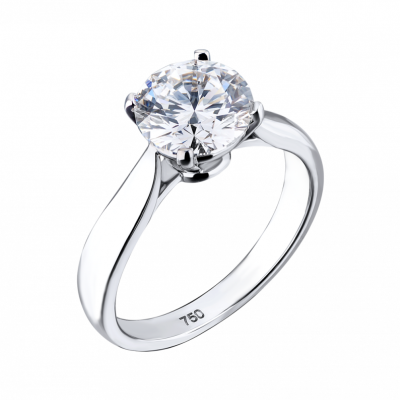 Кольцо GIA 2,00 ct F/VVS2 Round Cut Diamond