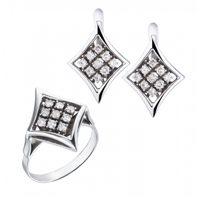 Комплект No name 1,33 ct Round Cut Diamonds & White Gold