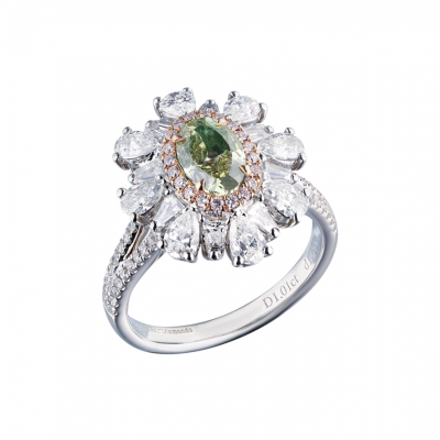 Кольцо Ralfdiamonds Трансформер 1,01 ct Fancy Brownish Greenish Yellow/VS2 & White Multishape Cut Diamonds